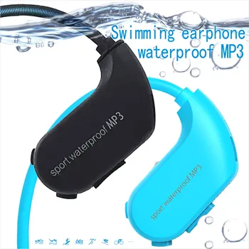 Moda în aer liber rezistent la apa IPX8 Scufundări Sportive în aer de Funcționare Casti MP3 Player 4GB de Memorie Praf de Muzică HiFi Căști
