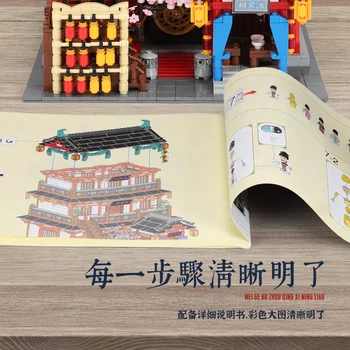 XingBao Stradă Oraș Serie MOC Arhitecturii Antice Chineze Tang Dynasty Turn Model de Kit de Blocuri de Constructii pentru Copii Jucarii Cărămizi cadou