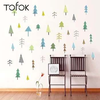 Tofok DIY Copaci Puiet Autocolant Perete Ins Stil Nordic Living, Camera pentru Copii Pepinieră Auto-adeziv Artă Murală Decalcomanii de Decor Acasă