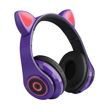 2020 Nouă Pisică Ureche Căști de Anulare a Zgomotului Căști Bluetooth 5.0 Copii set de Căști fără Fir, Căști HIFI Stereo Bass Căști