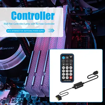 JONSBO 5V 3Pin AURA Controler RGB de Control de la Distanță SATA de Alimentare Memorie LED Lumina Rece Dungă Simfonie Edition pentru PC Caz