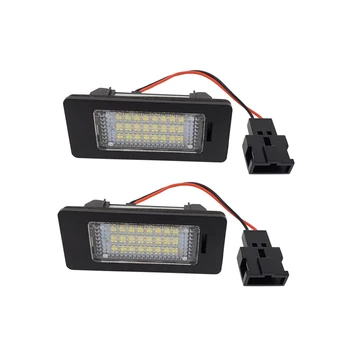 2 buc LED-uri Auto Numărul de Înmatriculare Lumini pentru Audi A4 B8, A5, Q5 S5 TT S4 12V Erori Led Lampa plăcuței de Înmatriculare