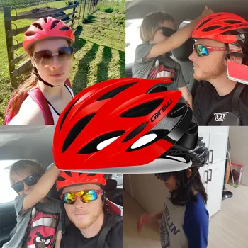 CAIRBULL Ultralight Curse de Ciclism Casca cu ochelari de Soare Intergrally Turnate MTB Biciclete Casca Drum de Munte Biciclete Casca Casque