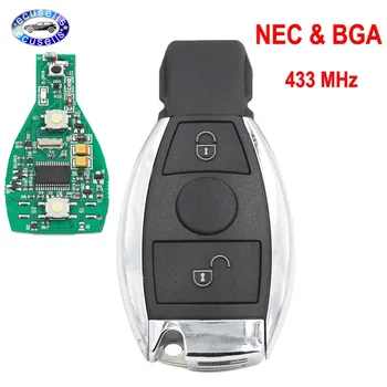 2 Butonul de Intrare fără cheie de la Distanță Telecomanda 433mhz Suport BGA și NEC Stil Chip pentru Benz E S G CLK SLK ML Class 2000+