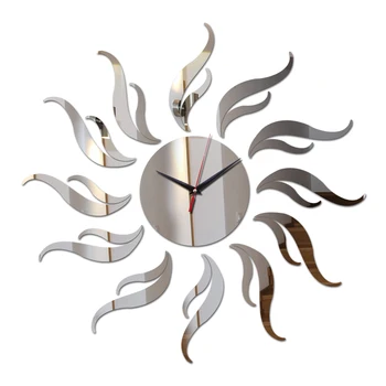Oferta speciala diy ceas de perete autocolante acasă decor living modern mobilier de ceasuri de acril oglindă autocolant