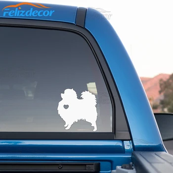 10buc/set-Mi Iubesc Pomeranian Câine Animal de Autocolante Auto impermeabila decalcomanii Auto Styling Accesorii Fereastră Decor alb/Negru CL020