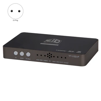 Convertor HDMI/2D la 3D/Video Converter Stânga și Dreapta, Sus și Jos Format 3D, Potrivit Proiecție Blu-Ray Film UE Plug