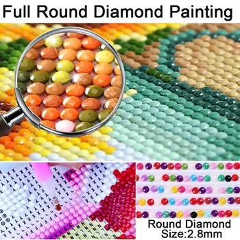 DIY 5D Diamant Pictura Pui Diamant Broderie Animal Mozaic de goblenuri lucrate Manual, Pietre Rundă Completă de Foraj Decor Acasă