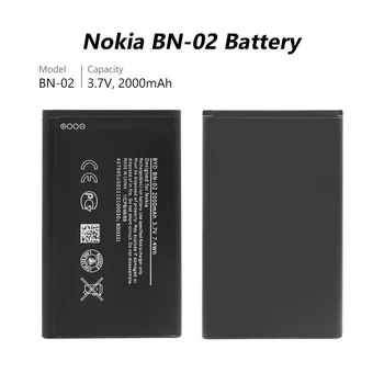 2019 Original Reîncărcabilă Telefon Înlocuire Baterie Pentru Nokia XL 4G RM-1030 RM-1042 RM 1061 Baterie cu Litiu BN02 BN-02 BN 02