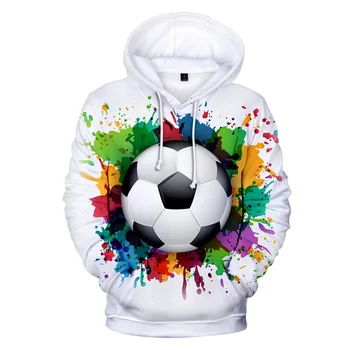 Fotbal 3D Hanorac Barbati Femei Tricou Nou Moda de Imprimare 3D de Fotbal de Fotbal Hanorac Baieti Fete Pulover Casual
