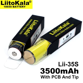1-10BUC LiitoKala Lii-35S Neue baterii 18650 3,7 V 3500mAh litiu-baterii für LED taschenlampe + DIY spitzen