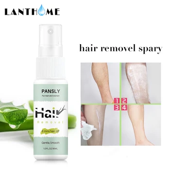 Naturale Permanente depilatoare Spray Lichid + pe bază de Plante de Păr Inhibitor de Crestere a Parului Pubian Corpul Faciale Îndepărtarea Părului pentru Femei și Bărbați