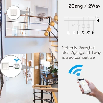 2 Banda DIY WiFi Smart 2 Mod de Lumină LED Dimmer Modul de Comutare de Viață Inteligentă/Tuya APP Control de la Distanță de Lucru cu Alexa de Start Google