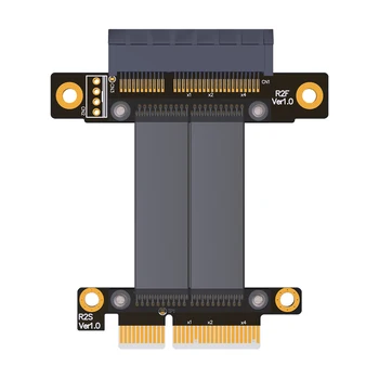 Cablu de extensie PCIe 3.0 x4 sex Masculin la Feminin R22SF PCI Express Gen3 Placa Grafica SSD RAID Extender de Conversie Riser Card