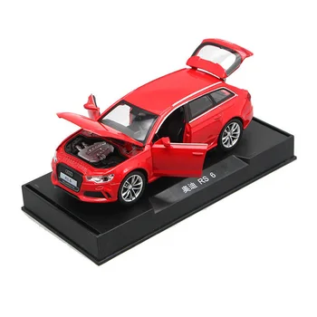 1:32 Audi RS6 Model de Masina Aliaj Masina de Turnat Jucărie Model de Masina Trage Înapoi de Copii Jucărie de Colecție Transport Gratuit