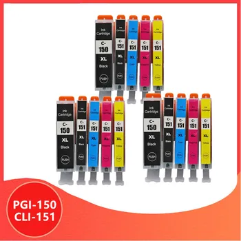 15BUC PGI150 CLI151 Compatibil cartuș de cerneală IGP 150 CLI 151 pentru canon PIXMA MG7510 IP7210 iP8710 MX721 Ix6810 Printer