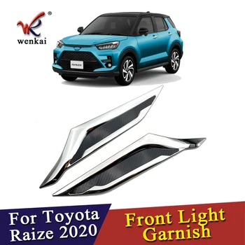 ABS Cromat Lumină Față Acopere Garnitura Pentru Toyota Raize 2020 Faruri Turnare Cadru Accesorii Auto