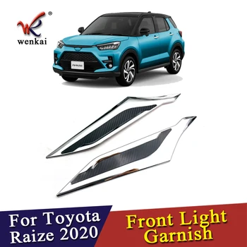 ABS Cromat Lumină Față Acopere Garnitura Pentru Toyota Raize 2020 Faruri Turnare Cadru Accesorii Auto