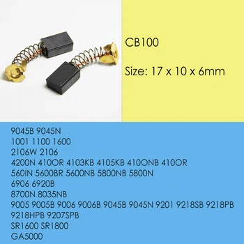 5 Perechi de Perii de Carbon 6x10x17mm pentru Makita Motoare Electrice CB100 CB103