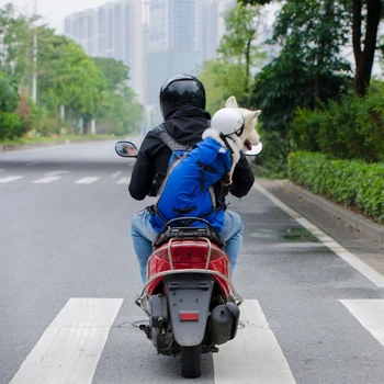 Câine de companie Transport Rucsac de Ventilație Respirabil Motociclete Biciclete în aer liber, Drumeții Motocicleta Sport Geanta de Voiaj pentru Mediu pentru Câini de talie Mare