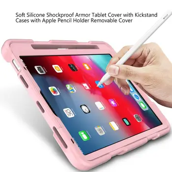 Caz Pentru Noul iPad Air 4 2020 Caz Cu Suport de creioane Suport Antișoc Armura Cover Pentru iPad 10.9 Caz Silicon Moale Caz Comprimat