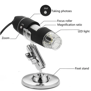 Reglabil 1600X LED Microscop Digital aparat de Fotografiat de Tip C/Micro USB Magnifier Electronice Stereo Endoscop USB Microscop Electronic