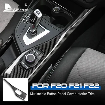 VITEZA LHD pentru BMW seria 1 Seria 2 F20 F21 F22 Accesorii Real Fibra de Carbon Autocolant Auto Multimedia Buton Capac Panou Capitonaj Interior