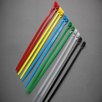 100buc width4.8 culori 5X200mm xintylink eliberabil Nailon Cablu de Rețea de Cablu din Plastic, Sârmă Organizator reutilizabile Zip Tie C