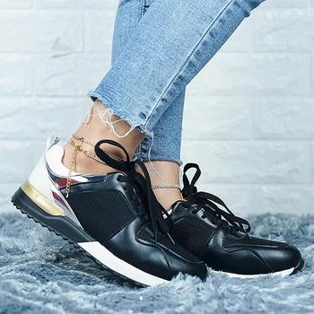 Pantofi pentru femei 2020 Toamna Confortabil Femeie Pene Adidasi Platforma Indesata Pantofi Fund Gros Adidasi Femei Pantofi Casual