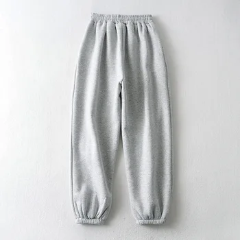 Wixra Femei Groase De Lână Cald Pantaloni Cordon Elastic Talie De Funcționare De Iarnă Pantaloni De Trening Cu Buzunare Noua Moda Fund