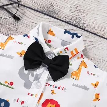 Haine Bumbac Organic Pentru Bebelusi Baby Boy Maneci Scurte Animale Desene Animate De Imprimare T-Shirt Romper Copilul Nou-Născut Copilul Elemente Salopeta
