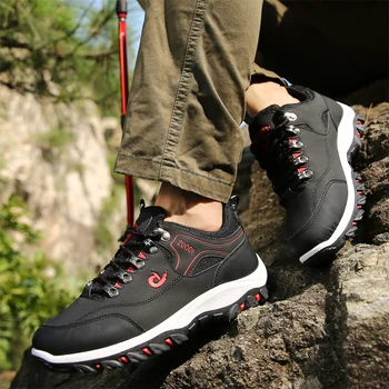2020 Primavara Toamna Respirabil Lumina pantofi pentru Bărbați ușor de Purtat, Drumeții Adidași Non-alunecare de Calitate din Piele Pantofi Casual de Dimensiuni Mari 39-47