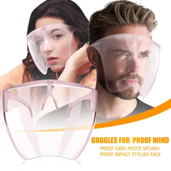 1-10buc Durabil Masca Pentru Adulti Fata Combina Plastic Reutilizabile Clar Masca de Fata Scut transparent Unisex Anti-Ceata Masca маска