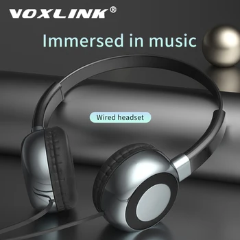 VOXLINK Cască Activ de Anulare a Zgomotului de Înaltă fidelitate a sunetului surround cu Fir Căști Cu Microfon Căști Bas Profund Casca