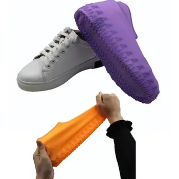Impermeabil Impermeabil Pantofi Huse Silicon Galoși Reutilizabile Cizme de Ploaie Copii Adulti Non-alunecare Lavabile Rezistente la Uzură Reciclabile