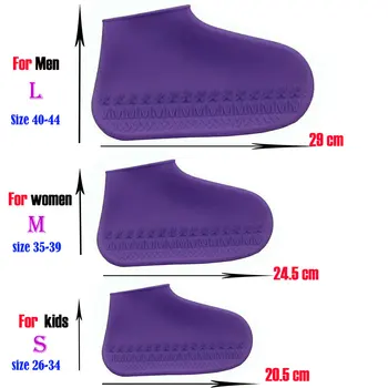 Impermeabil Impermeabil Pantofi Huse Silicon Galoși Reutilizabile Cizme de Ploaie Copii Adulti Non-alunecare Lavabile Rezistente la Uzură Reciclabile