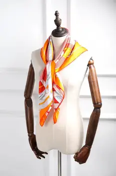 2019 new sosire moda elegant marca model de lanț de eșarfă de mătase 90*90 cm pătrat șal diagonal wrap pentru femei cu transport gratuit