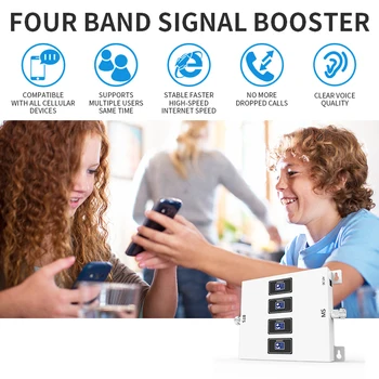 GOBOOST Telefon Mobil Semnal de Rapel Kit 70dB Patru Band GSM 900/20/5/1/3/7 Celulare Repetor Stimula 2G 3G 4G Voce+Date Amplificator