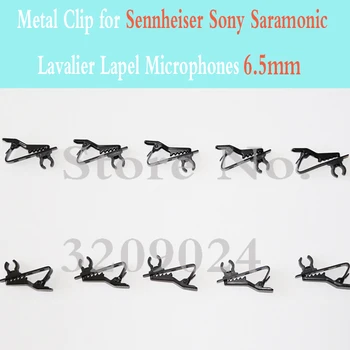 10BUC Negru 6.5 mm de Schimb Înlocuite Mic Clip pentru Sennheiser ME2 Sony V1 D11 Saramonic Lavaliera Rever Microfoane Transport Gratuit