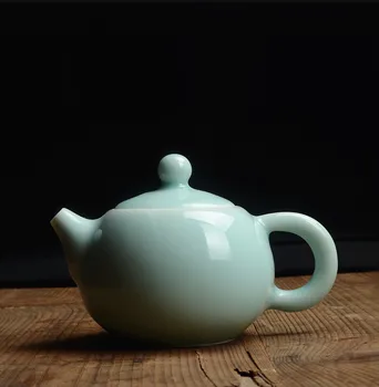 Longquan celadon, ceainic mic, gheață crape glazura, ceramică kungfu teaset, oală de ceai, despre 140ML Onsale~