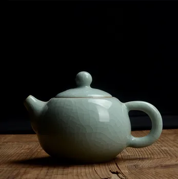 Longquan celadon, ceainic mic, gheață crape glazura, ceramică kungfu teaset, oală de ceai, despre 140ML Onsale~