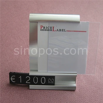 Cadru din aluminiu Pret Sta 5x8cm, reglabil cifră de stabilire a prețurilor cub semn de card titular de vin telefonul aliaj counter display