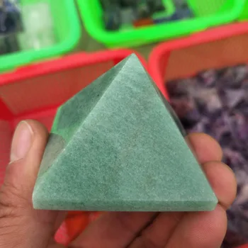 Verde dongling naturale de jad cristalină piramida de vindecare