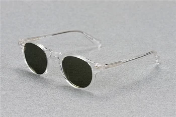 Gregory Peck OV5186 Size47 Oliver Brand de ochelari de Soare pentru Femei ochelari de Soare Barbati Polarizat ochelari de Soare Rotund cu OP Logo-ul Original Cutie