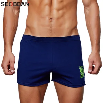 SEOBEAN Noua Moda pentru Bărbați Boxeri Lounge pantaloni Scurți de Bumbac Vrac boxeri Liber de Fitness, Acasa, Somn Purta pantaloni Scurți Casual