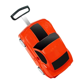 Desene animate 3D Car Cărucior de bagaje copii de bagaje rulare Transporta ons valiză cu roți de moda cabină sac de cărucior pentru copii cadouri