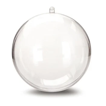 50pc Aplatizată Formă Transparentă de Plastic, Bile de Crăciun Ornamente de Anul Nou, Decoratiuni de Pom cu balonul Rotund Acasă Casa Craft Supplies