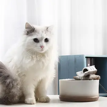 Ceramica Electric Pisica De Apa Dozator Automat De Circulație Pisică Câine Automată A Băut Apă Din Fântână Filtru