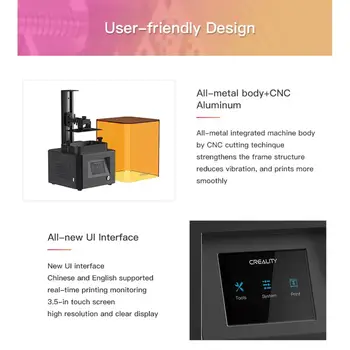 Creality Imprimantă 3d LD-002R Printer Kit Filtru de Educație Acasă DIY Metoda de Imprimare card TF/ On Line / Off Line