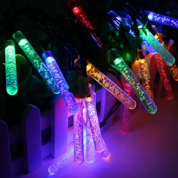 20 LED 4.8 M 0.6 W Multicolor Bubble Sloi de gheață Fairy Șir de Lumină de Energie Solară în aer liber, Grădină Petrecere de Craciun Decor Lampa